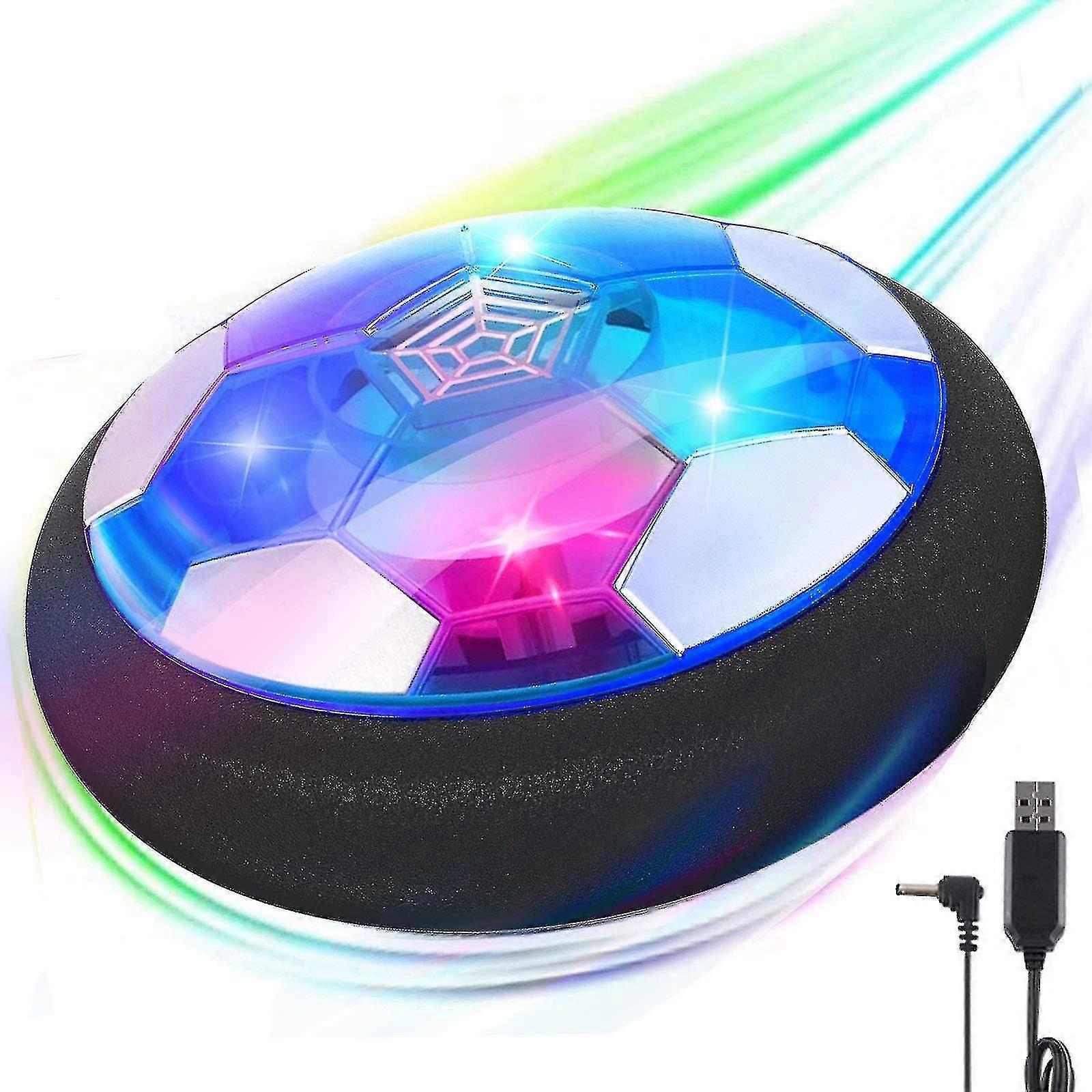 Ersam Hover Football Kids Toys, Rechargeable Hover Soccer Ball Gift With Colorful Led Lights Protective Foam Bumper