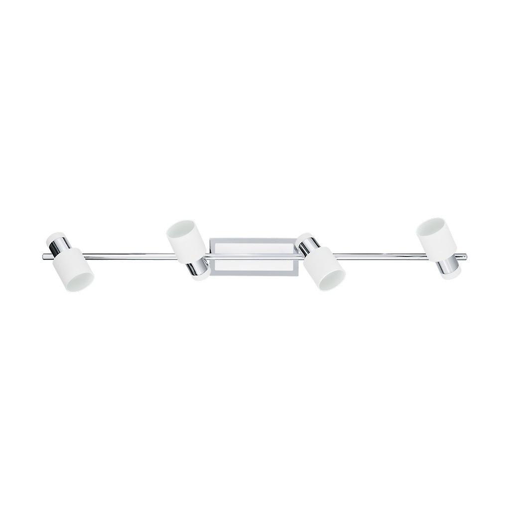 Eglo Lighting Davida 4 Light Spotlight Chrome, White, GU10