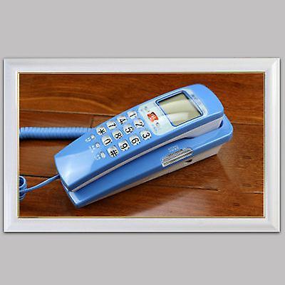 mickcara Corded Phone Landline Telephone With Fsk / Dtmf Caller Id, Ringtone Adjustment, Support Callback For Home Office Blue