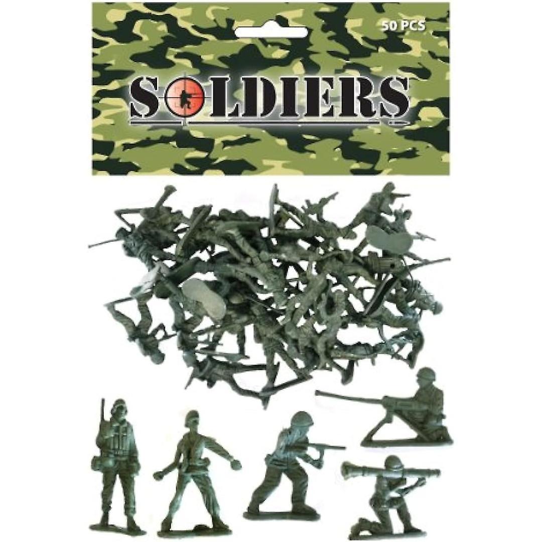 50 Green Toy Soldiers