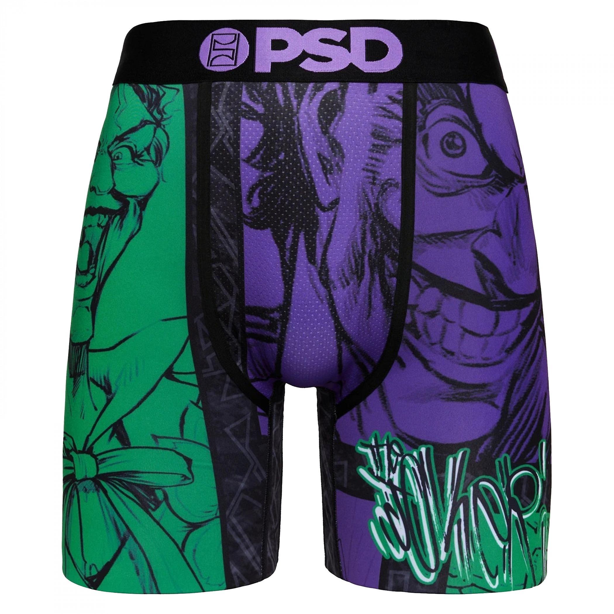 DC Comics The Joker Split PSD Boxer Briefs Multi-Color XLarge (40-42)