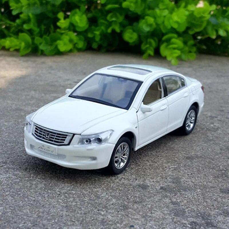 Aintier 1:32 HONDA Accord Alloy Car Model Diecast Metal Toy Vehicles Car Model Collection Sound and Light High Simulation Kids Toys Gift White