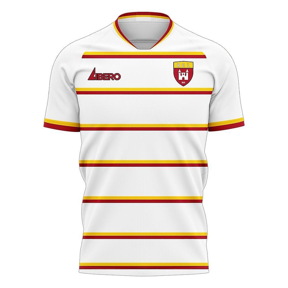 Libero Sportswear RC Lens 2024-2025 Away Concept Football Kit (Libero) - Little Boys White XSB 3/4yrs (98-104cm)