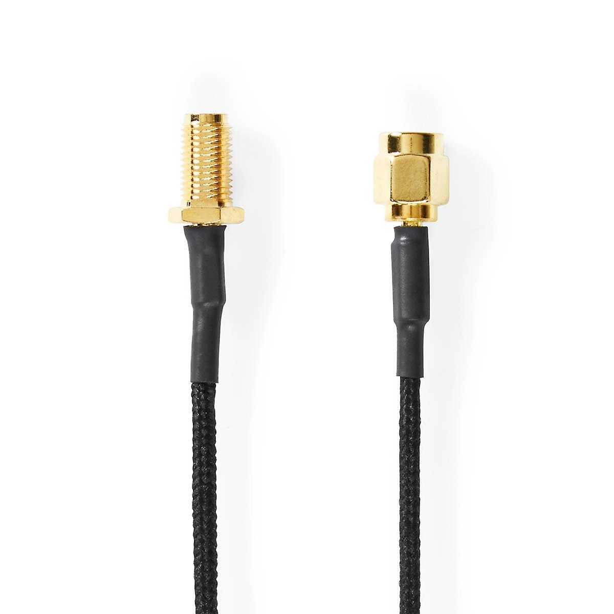 Pricenet Antenna Cable | SMA Female | SMA Male | Gold Plated | 50 Ohm | Single-scale protection | 0.50 m | Round | Braided