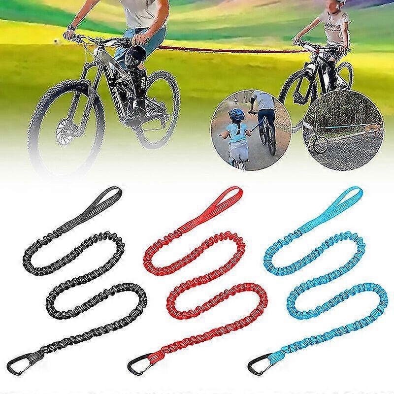 Tinor Kids Bicycle Tow Rope Elastic Bicycle Tow Strap Bike Towing Rope Red