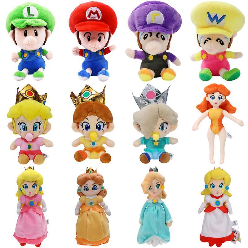 Duqi 18 Styles Mario Bros Baby Princess Peach Daisy Rosalina Soft Plush Toys Kawaii Baby Mario Luiji Stuffed Peluche Dolls Gift Kids Rosalina-2