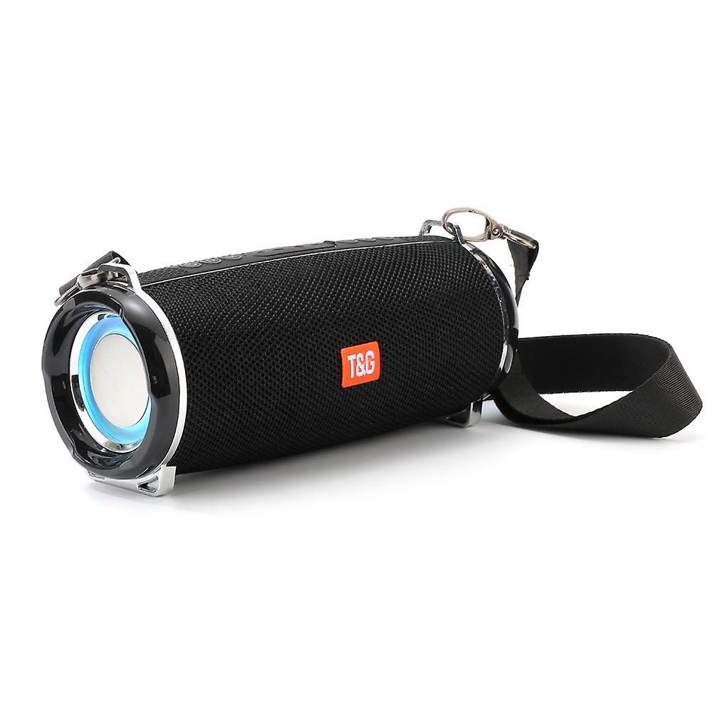 T&g Tg192 Portable Wireless Bluetooth Speaker With Led Light Black