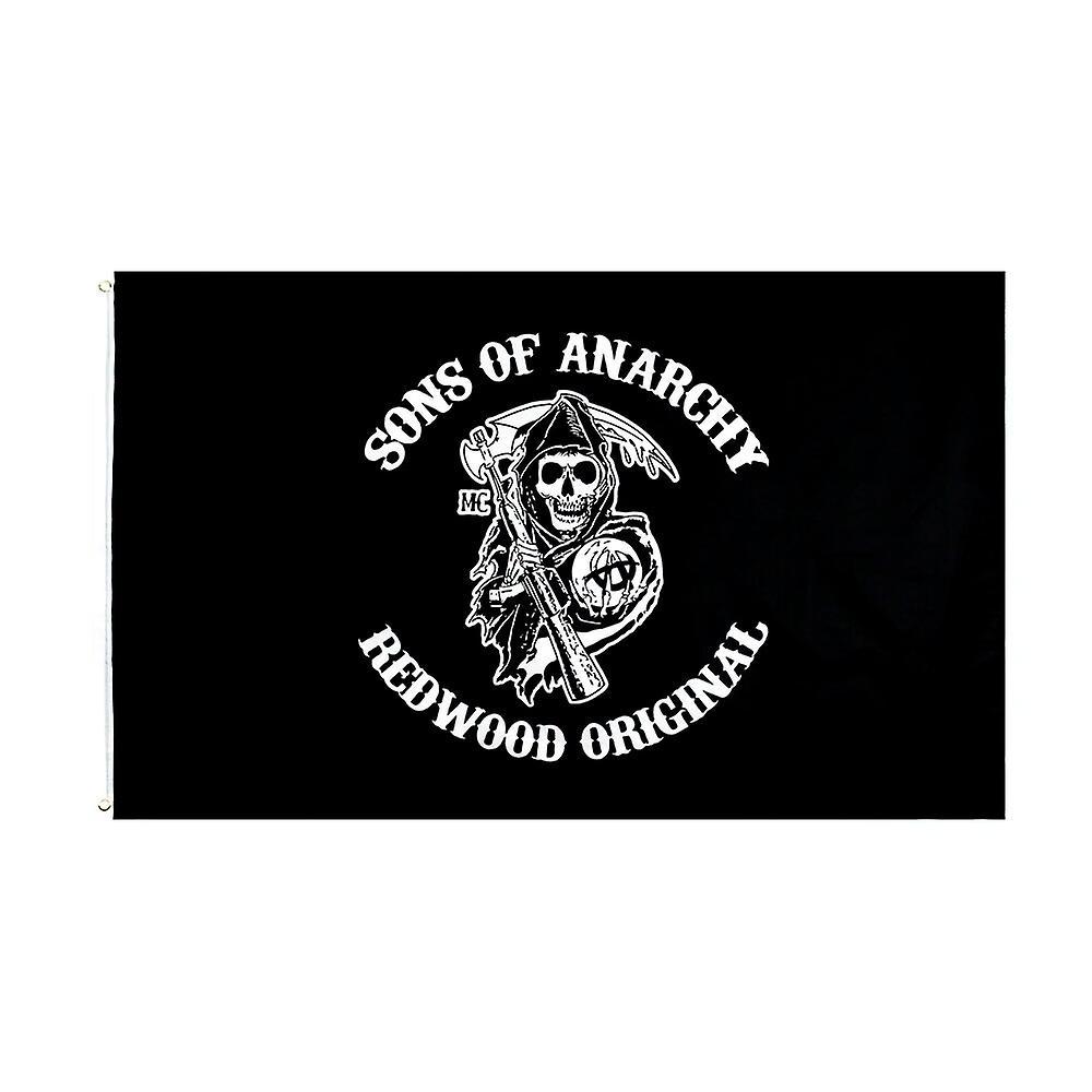 Scitoo Flagcore 3x5fts 90x150cm Sons Of Anarchy Logo Gif Flag 90 x 150cm