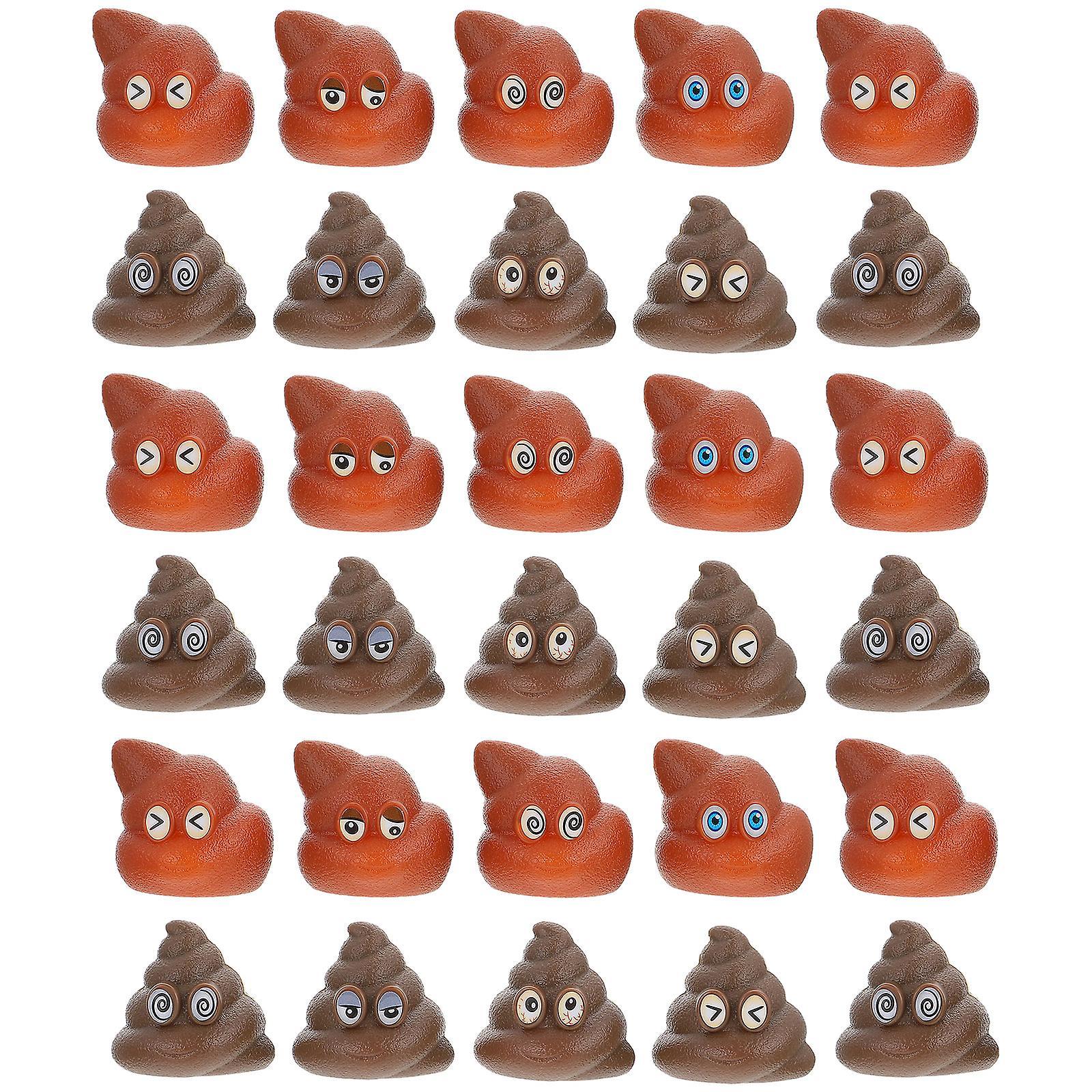 Tinksky 40pcs Realistic Poop Toy Party Game Tossing Toys Prank Toy Party Supplies 4X4X3.5CM