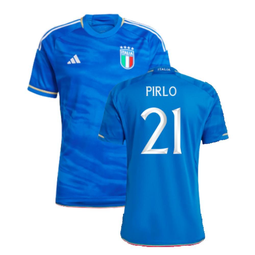 Adidas 2023-2024 Italy Home Shirt (PIRLO 21) Blue XXL 46-48 inch Chest