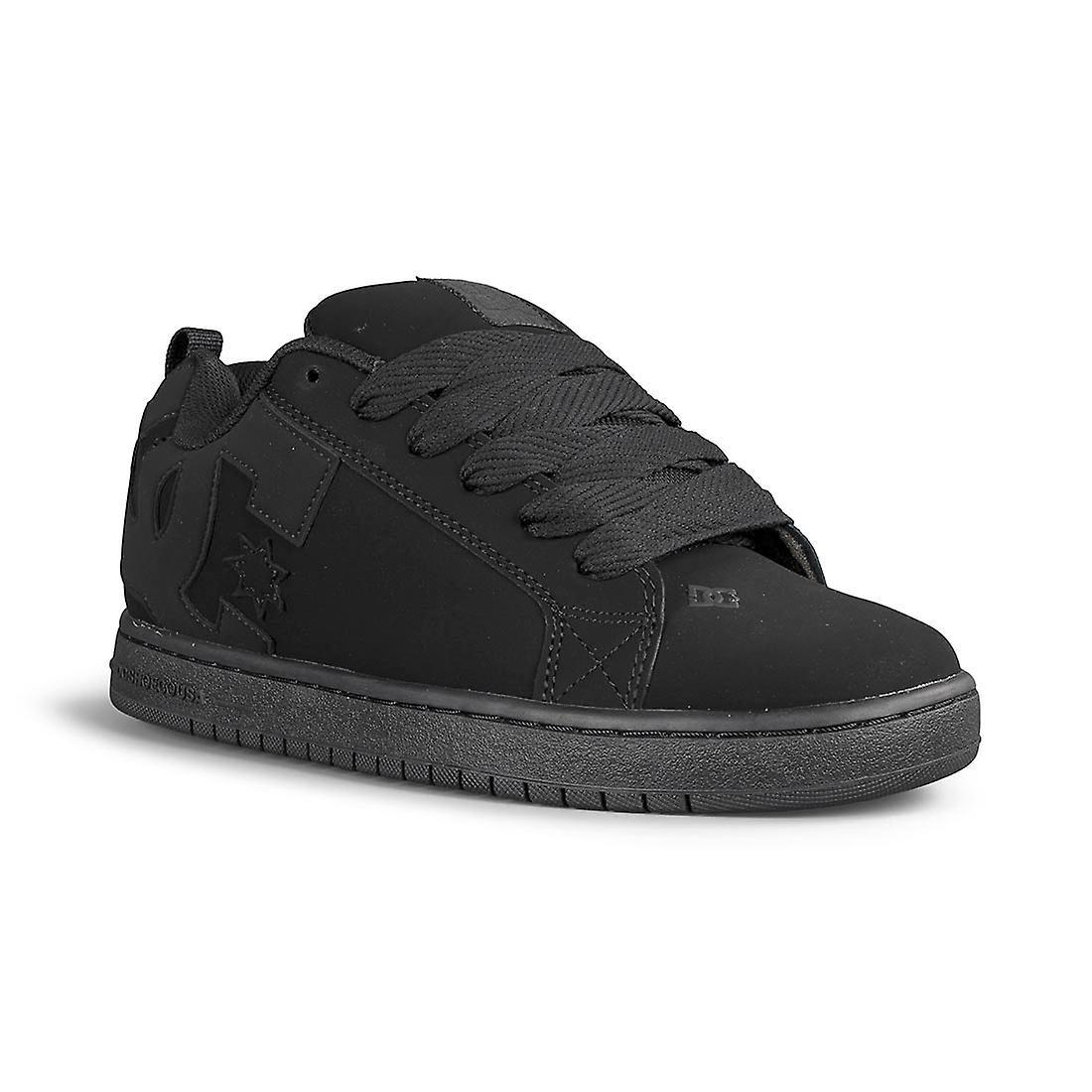 DC Shoes DC Court Graffik Skate Shoes - Black/Black/Black UK 9 / EU 43