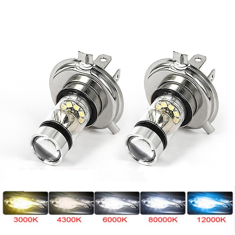 Arysieer 2pcs Car H4 H7 Led Fog Light Headlight Super Bright H8 H9 H11 9005 9006 H1 H3 Lamp Headlamp Bulb Auto 12v 24v Ice Blue 8000k 12000K Ice Blue