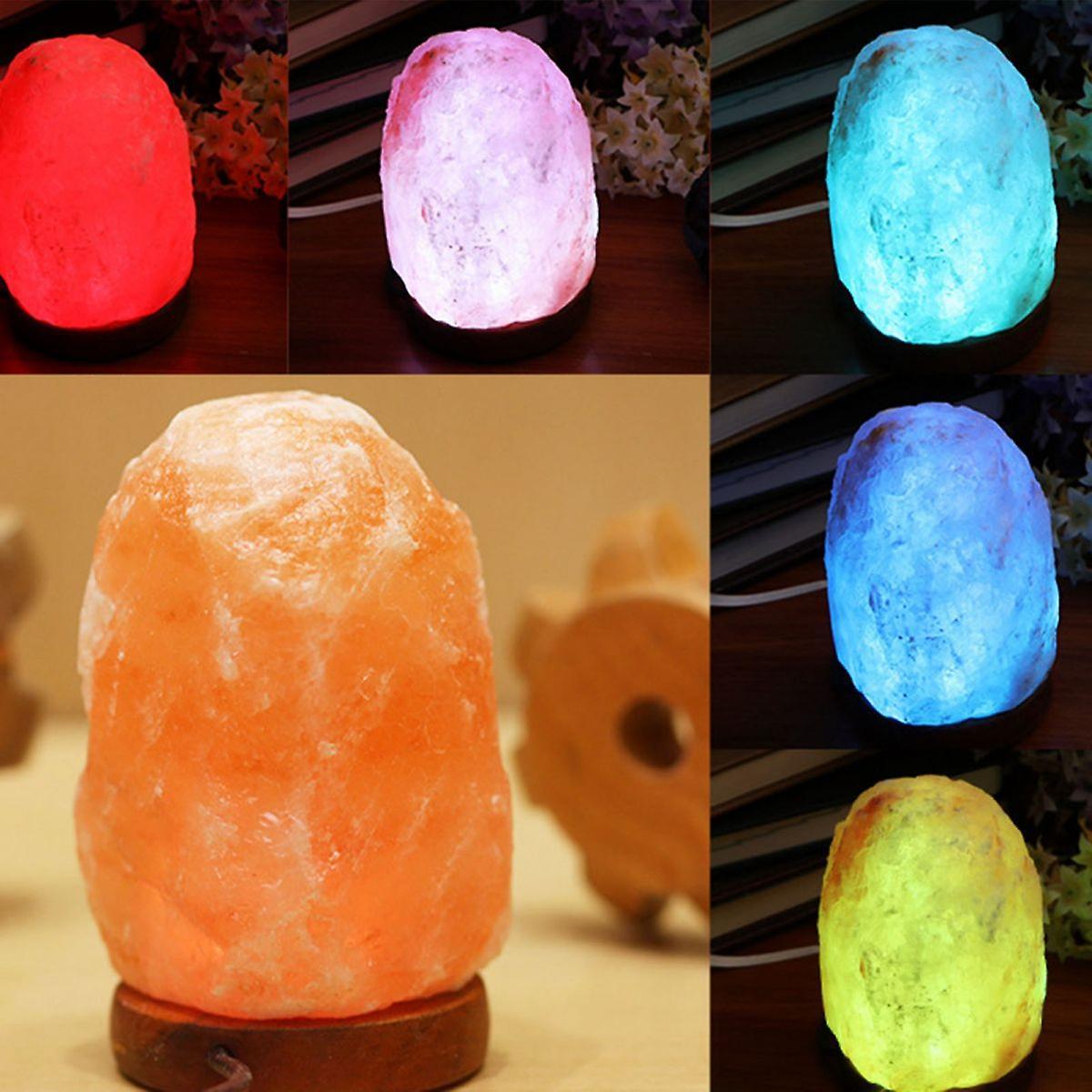 Phoenix Himalayan Salt Lamp Colorful Changing Led Crystal Salt Lamp Usb Power Natural Landscape Light