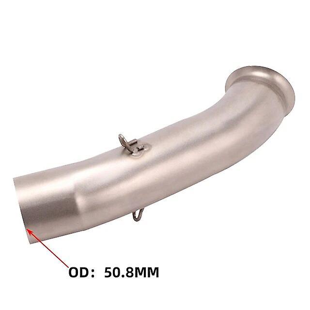 Roobeki For KTM DUKE RC 125 250 390 RC390 Duke 390 2017 - 2020 Motorcyle Exhaust Escape Modify Middle Link Pipe 51mm Moto Muffler A