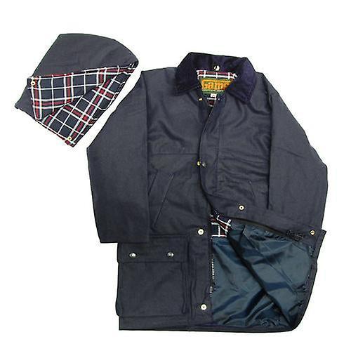 ek Wholesale Game childrens quilted wax jacket Navy 5 to 6 years (24")