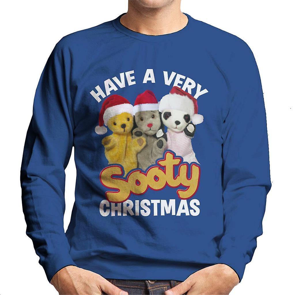 Sooty Christmas Have A Very Sooty Christmas Men's Sweatshirt Royal Blue Small