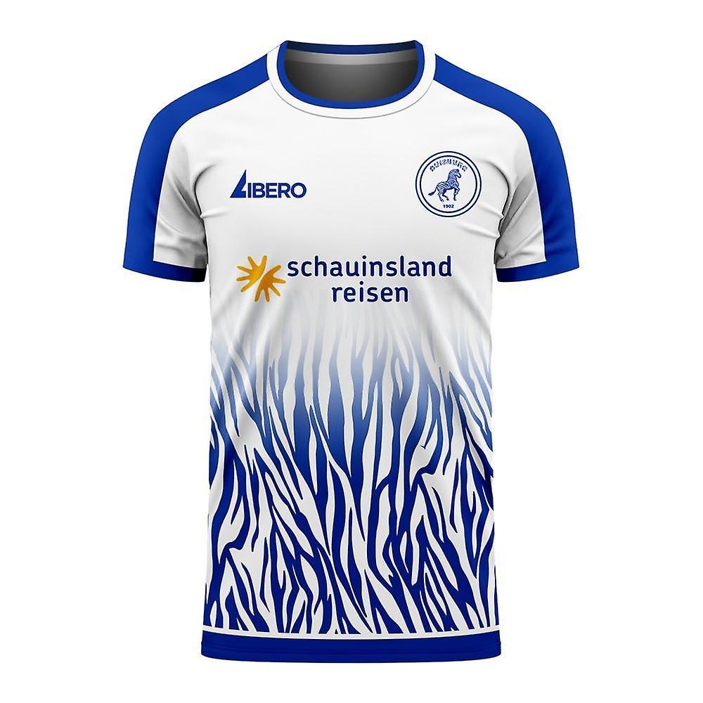 Libero Sportswear Duisburg 2024-2025 Home Concept Football Kit (Libero) - Kids White SB 25-27 inch Chest (66/69cm)