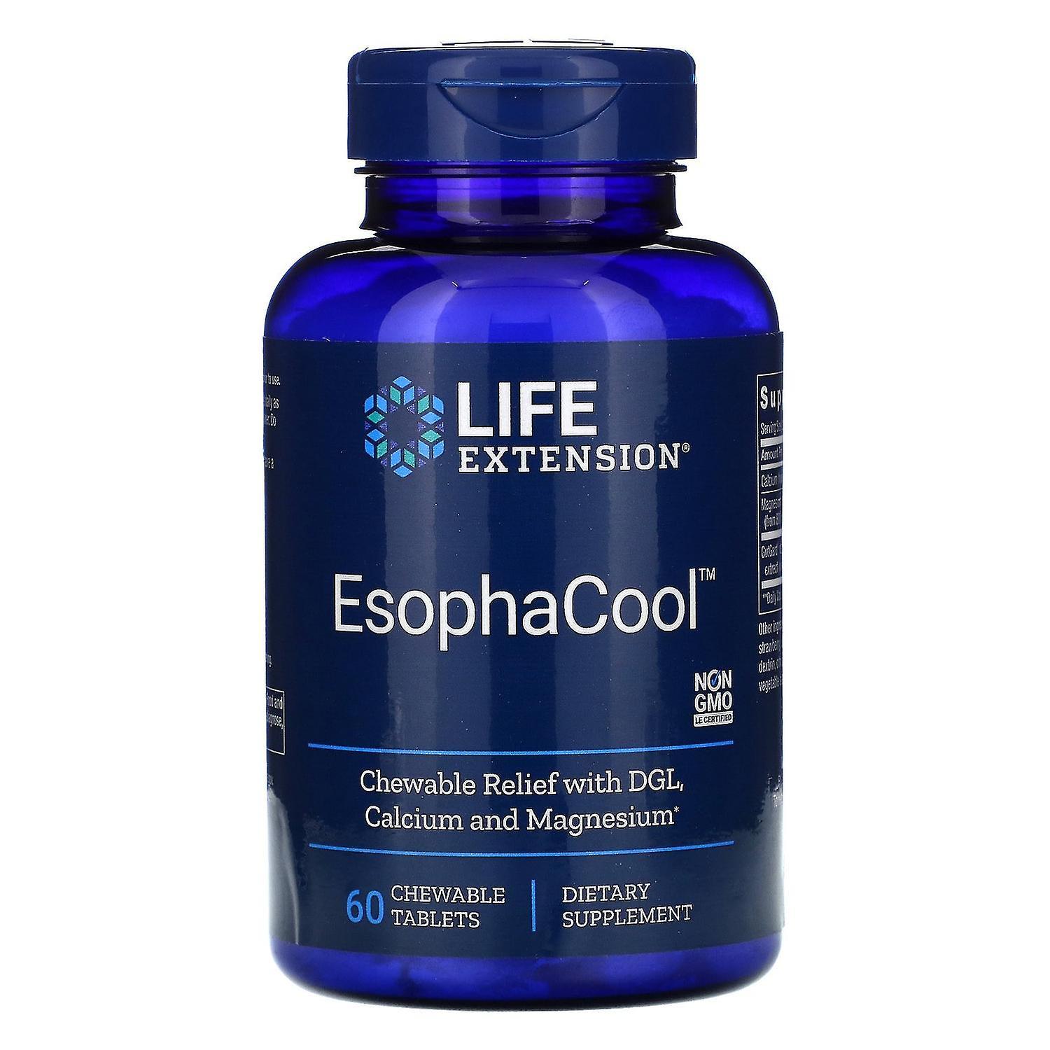 Life Extension, EsophaCool, 60 Chewable Tablets