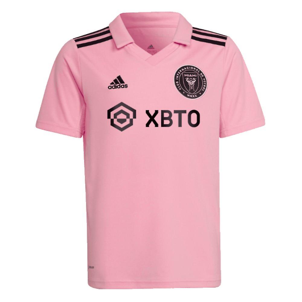 Adidas 2023-2024 Inter Miami Home Lionel MESSI Shirt (Kids) Pink 7-8 Years - 26-28 inch - 71cm