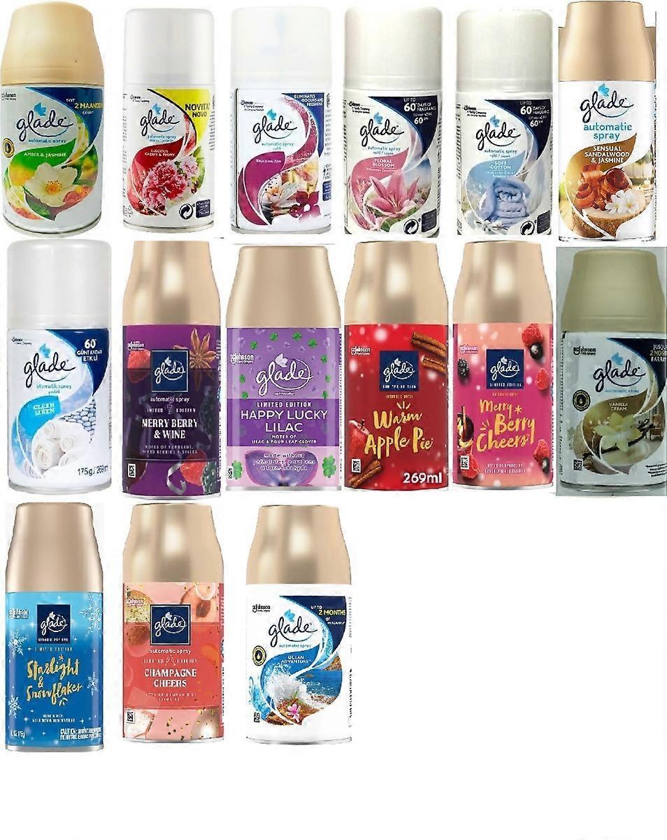 4 X Glade Automatic Spray Refill 269ml - Random Mix