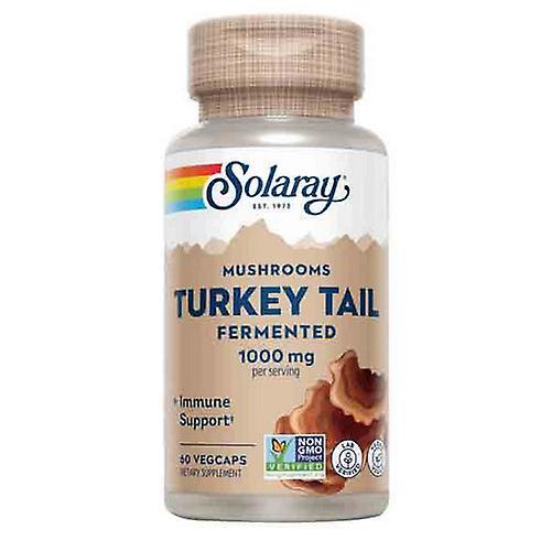 Solaray Fermented Turkey Tail,500 mg ,60 Veg Caps (Pack of 1)