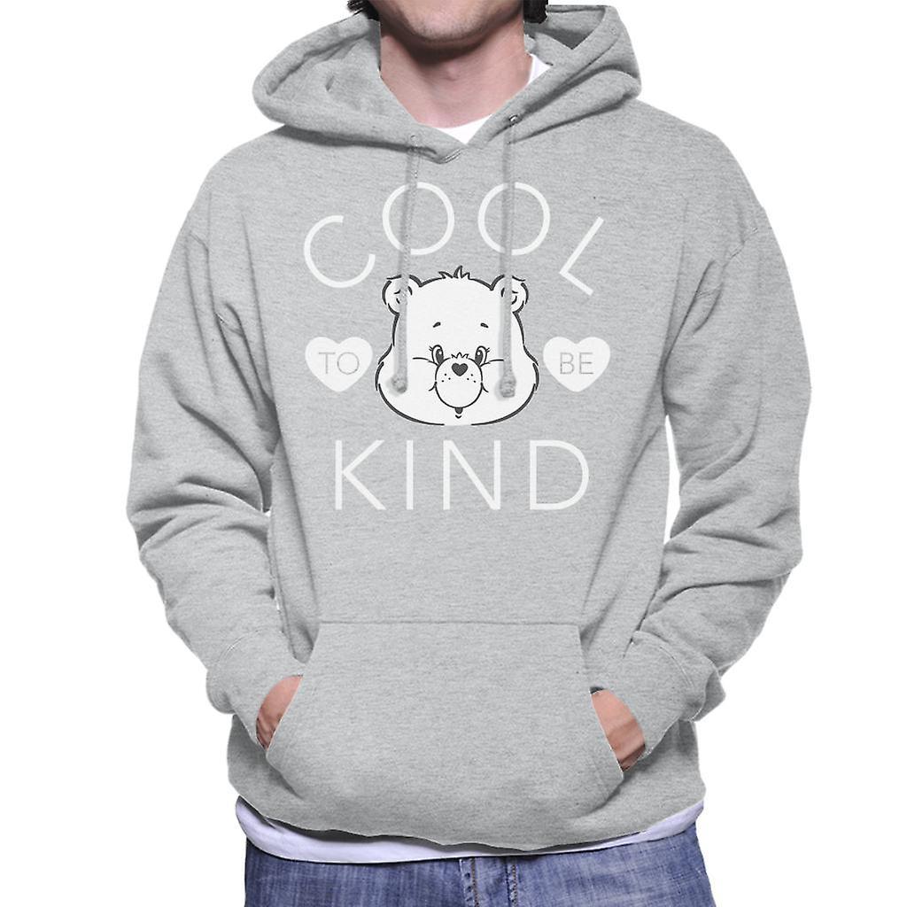 Care Bears Tenderheart Bear Cool To Be Kind Men's Hooded Sweatshirt Heather Grey Medium