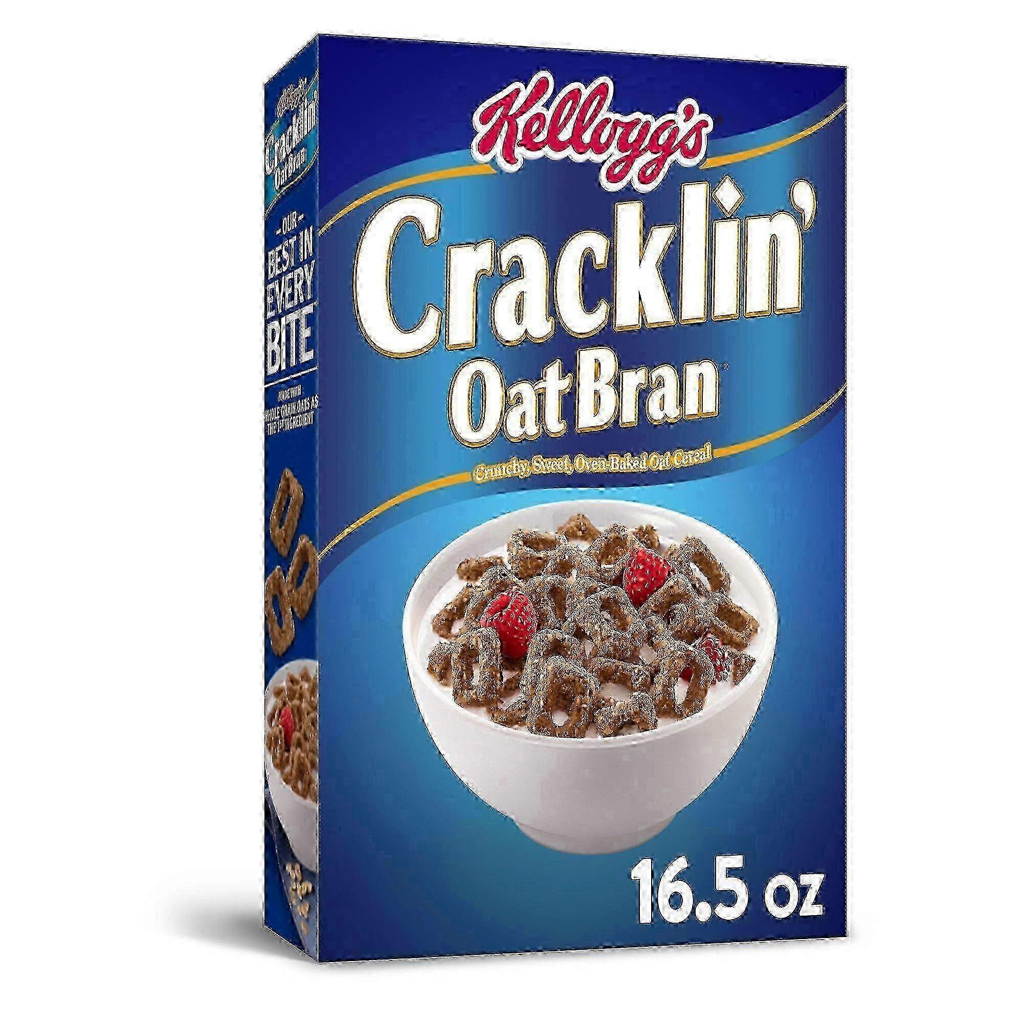 Kellogg's cracklin' oat bran breakfast cereal, 16.5 oz