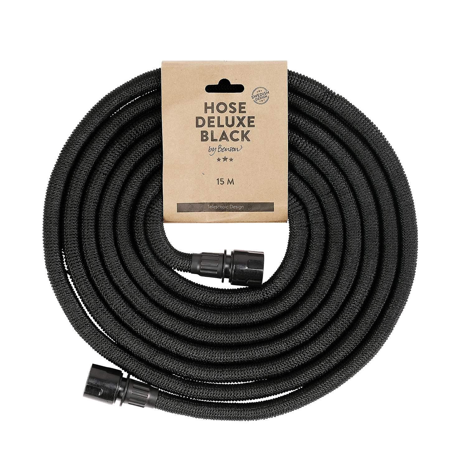 by Benson Garden Hose Deluxe. Stylish and Expandable. Textile and Latex 15m