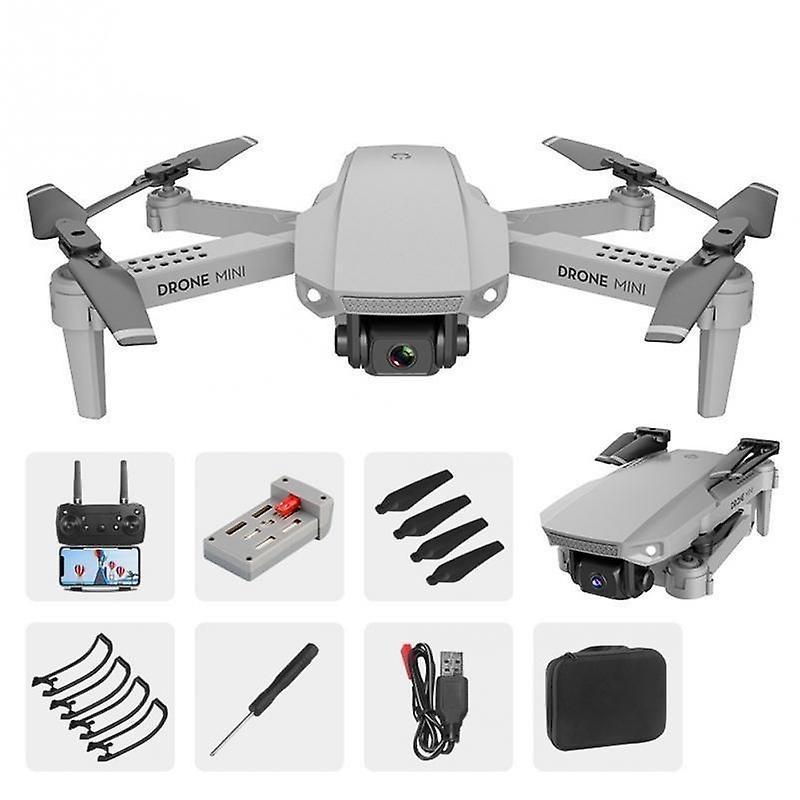 Slowmoose Foldable Drone, Mini Portable Fpv Wifi Camera Quadcopter 4K 3battery