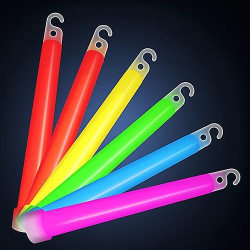 Flasidu 5Pcs 6inch Glow Sticks with Hook Christmas Party Camping Emergency Outdoor Light