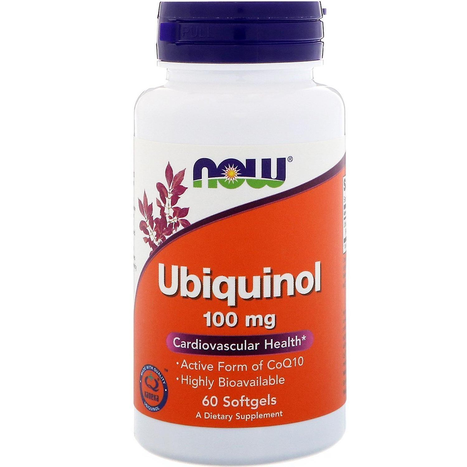 Now Foods, Ubiquinol, 100 mg, 60 Softgels