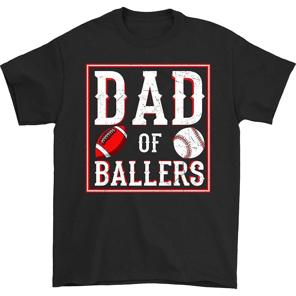 HISHARK Dad of ballers t-shirt black L