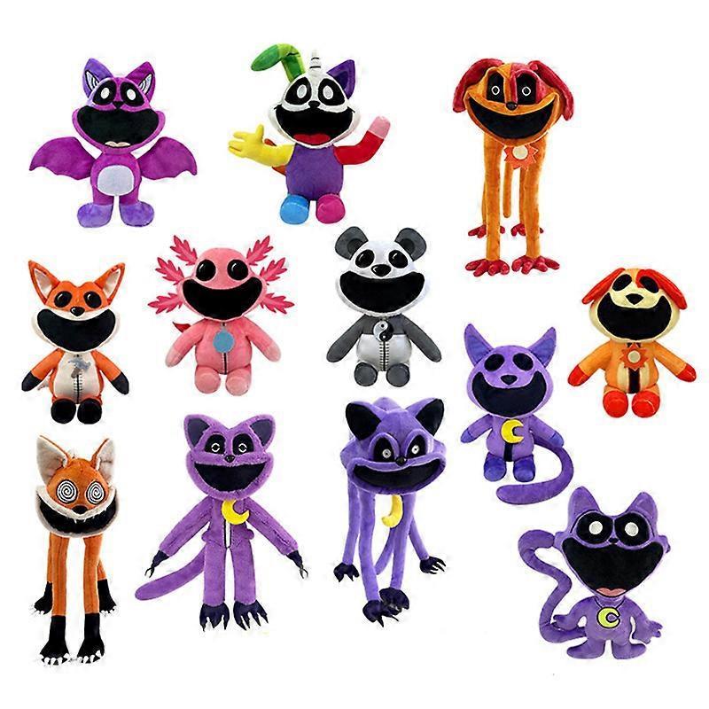 Bagadawang Monster Hoppy Hopscotch Plush Catnap Plush Smiling Critters Plushies Stuffed Pillow Doll Toys Smiling Fox