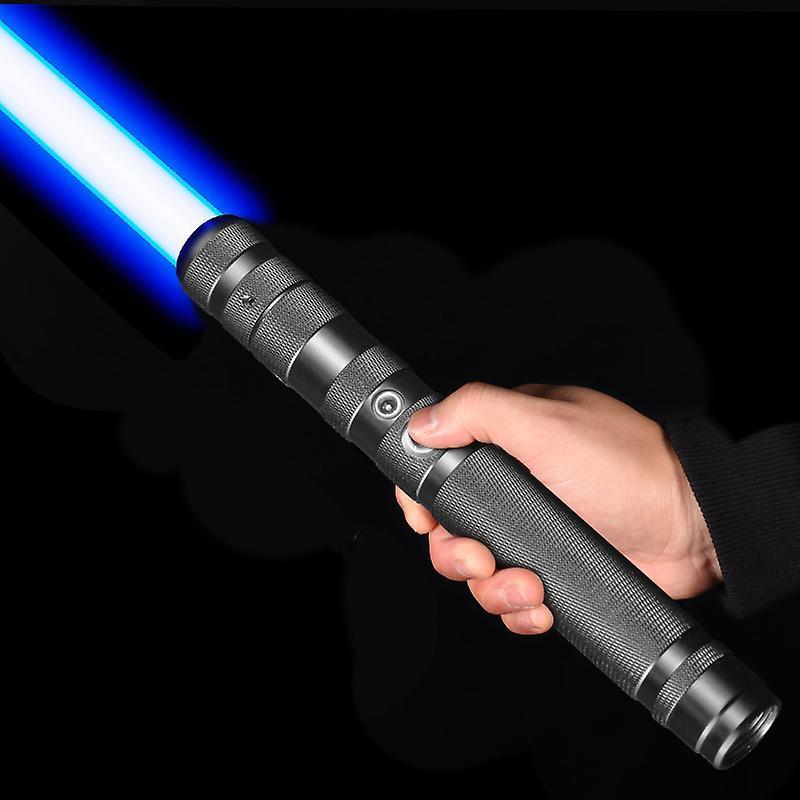 Darmowade Adults Kids Light Saber Laser Sword Rgb 7 Colors Changeable Fx Sound Rechargeable Electronic Lightsaber For Halloween Cosplay Toy Black