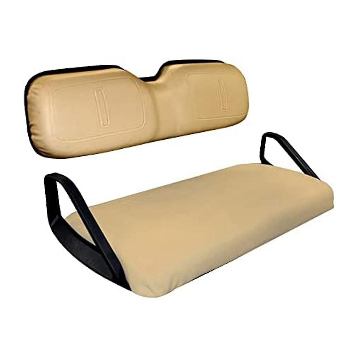 KDSKSC 1set Golf Cart Tan Front Seat Bottom Cover & Backrest For 1994-2014 71602-g04, 71753-g04