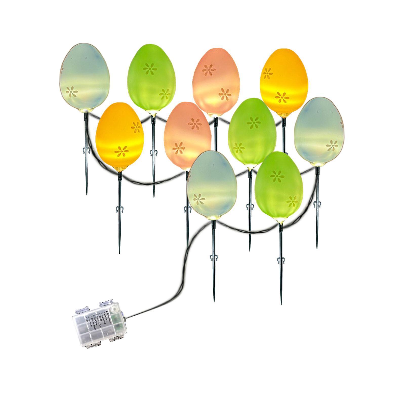 unbrand Easter Decorations Easter Decorations Lamp,Easter Eggs Lamp Led Warm Lamp String, Outdoor Floor Lamp, Impervious Battery Easter Decorative ...