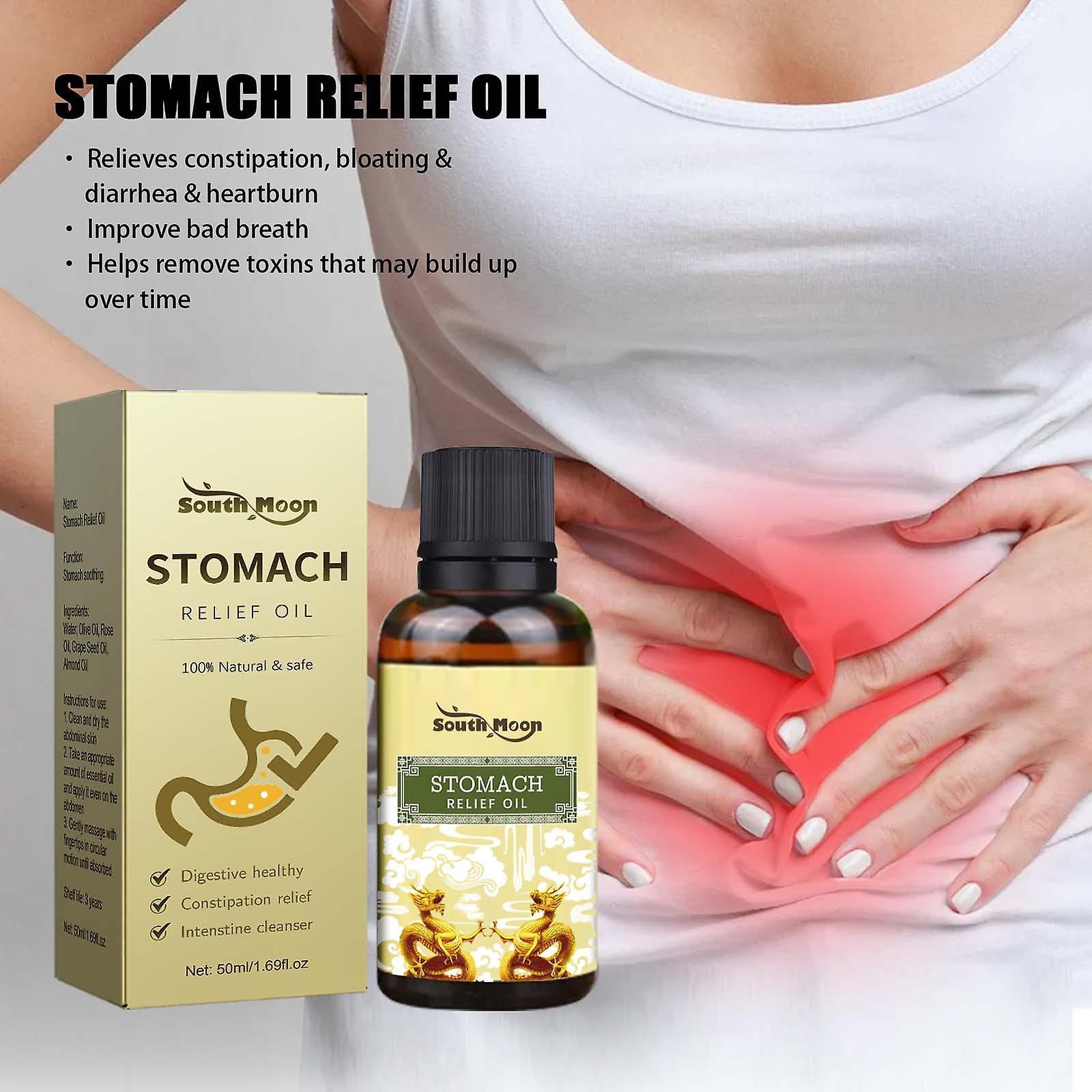 Gaoguan Soothing Stomach Oil Abdominal Massage And Care Oil For Clearing Stool, Relieving Gastrointestinal Discomforts, Firming Slimming Oil 50ml Y...