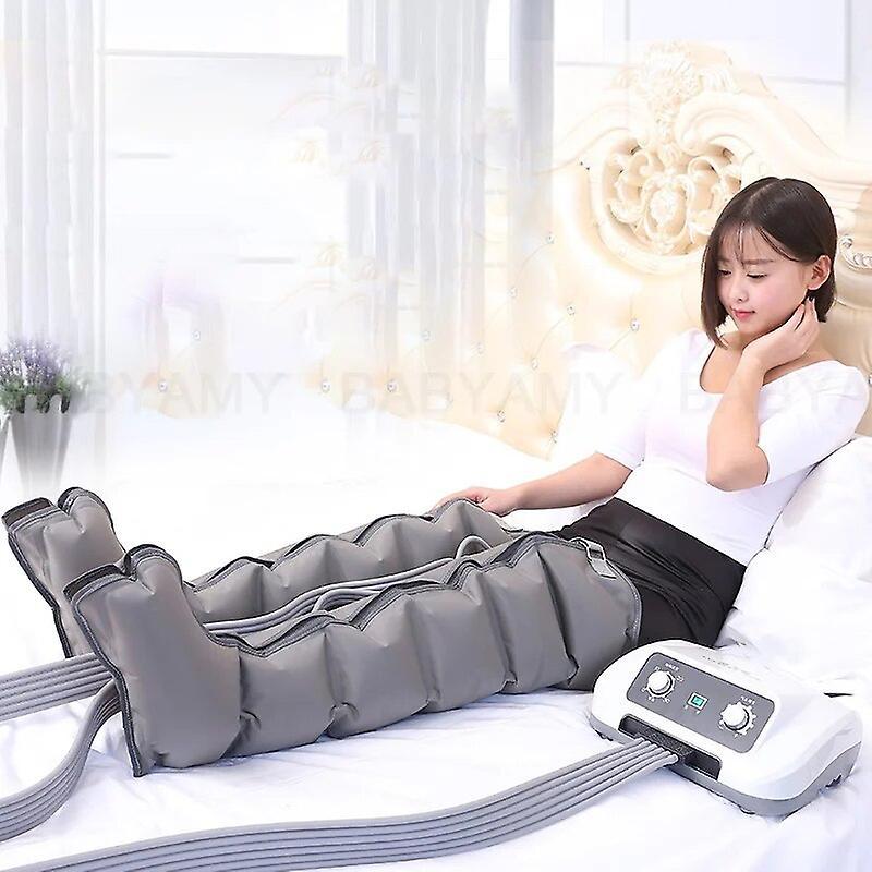 Jelivey Air Compression Leg Wraps Massager Circulation Leg Wraps Healthcare Foot Pneumatic Compression Massager For Relax Lose Weight 6 cavity