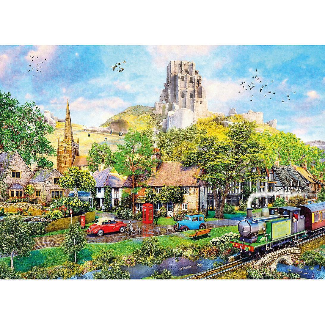 Gibsons Games Gibsons Below Corfe Castle Jigsaw Puzzle (1000 Pieces)