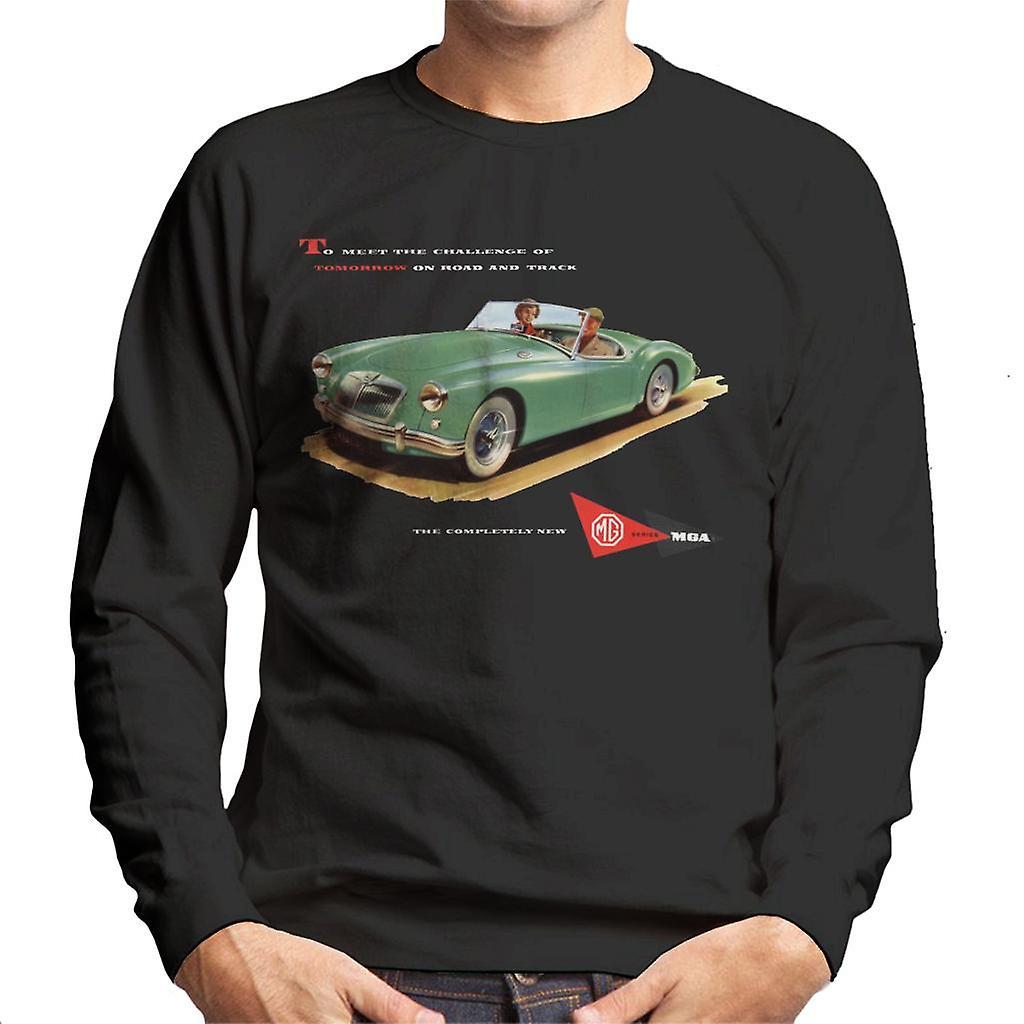 MG On Road And Track British Motor Heritage Men's Sweatshirt Black X-Large