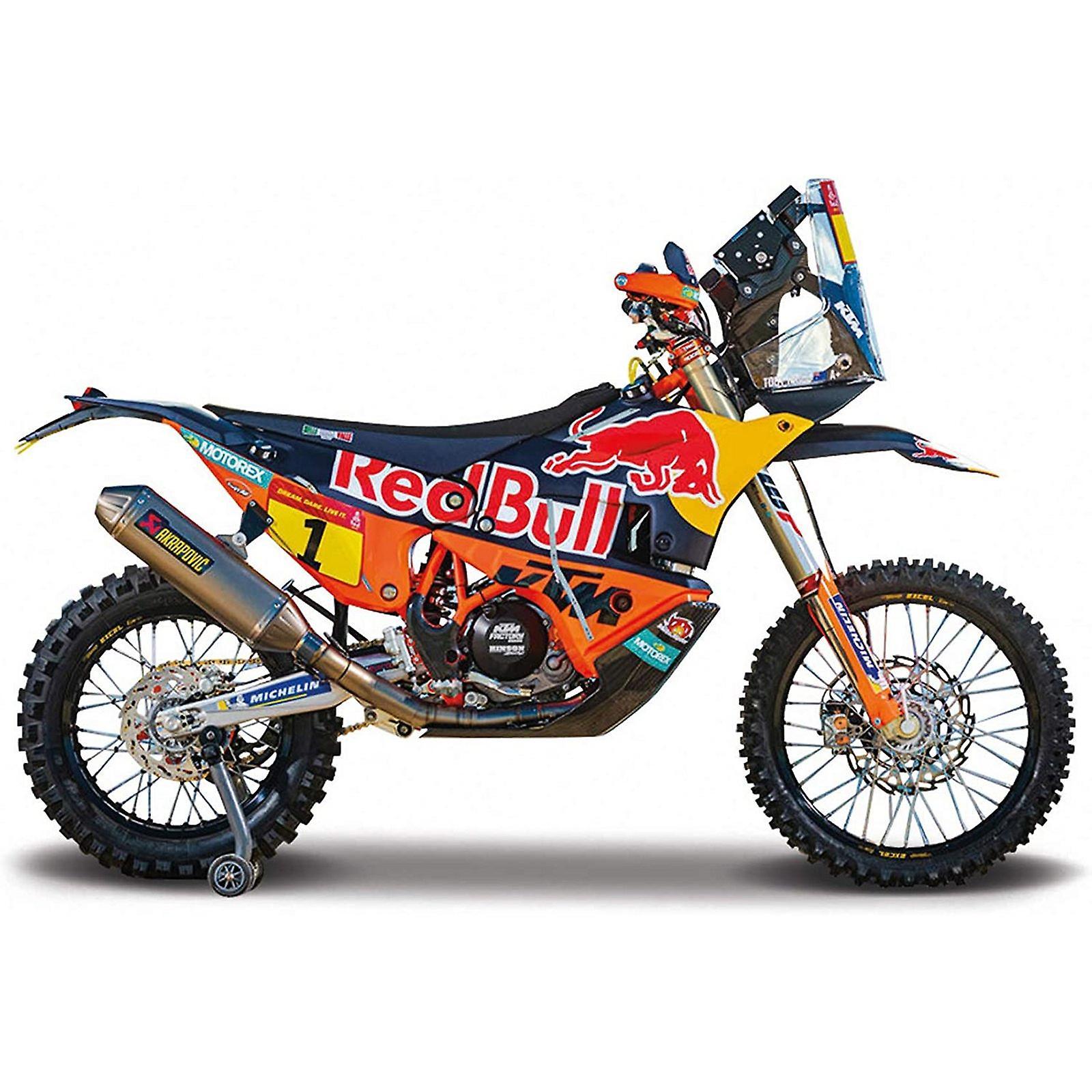 Bburago KTM Red Bull 450 Rally Diecast Model 1:18 scale Blue/Orange