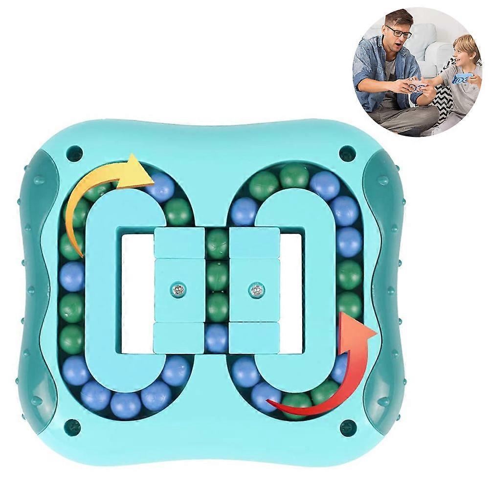 Wonderful Rotating Magic BeanToys For KidsAdult,Spinning Magic Bean GameUnisex Magic Bean IQ Game Toys Can Improve Thinking Ability Cyan