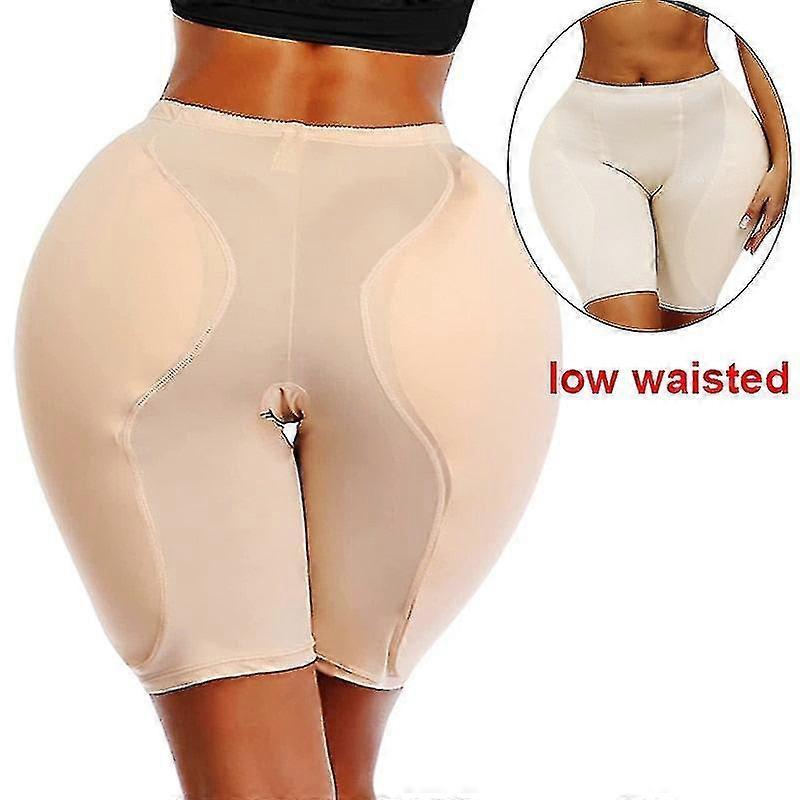 Transpeed Fake Ass Hip Pads Butt Lifter Enhancer Thigh Trimmer Control Panties Women High Waist Trainer Shapewear Body Shaper Padded Panty Apricot ...