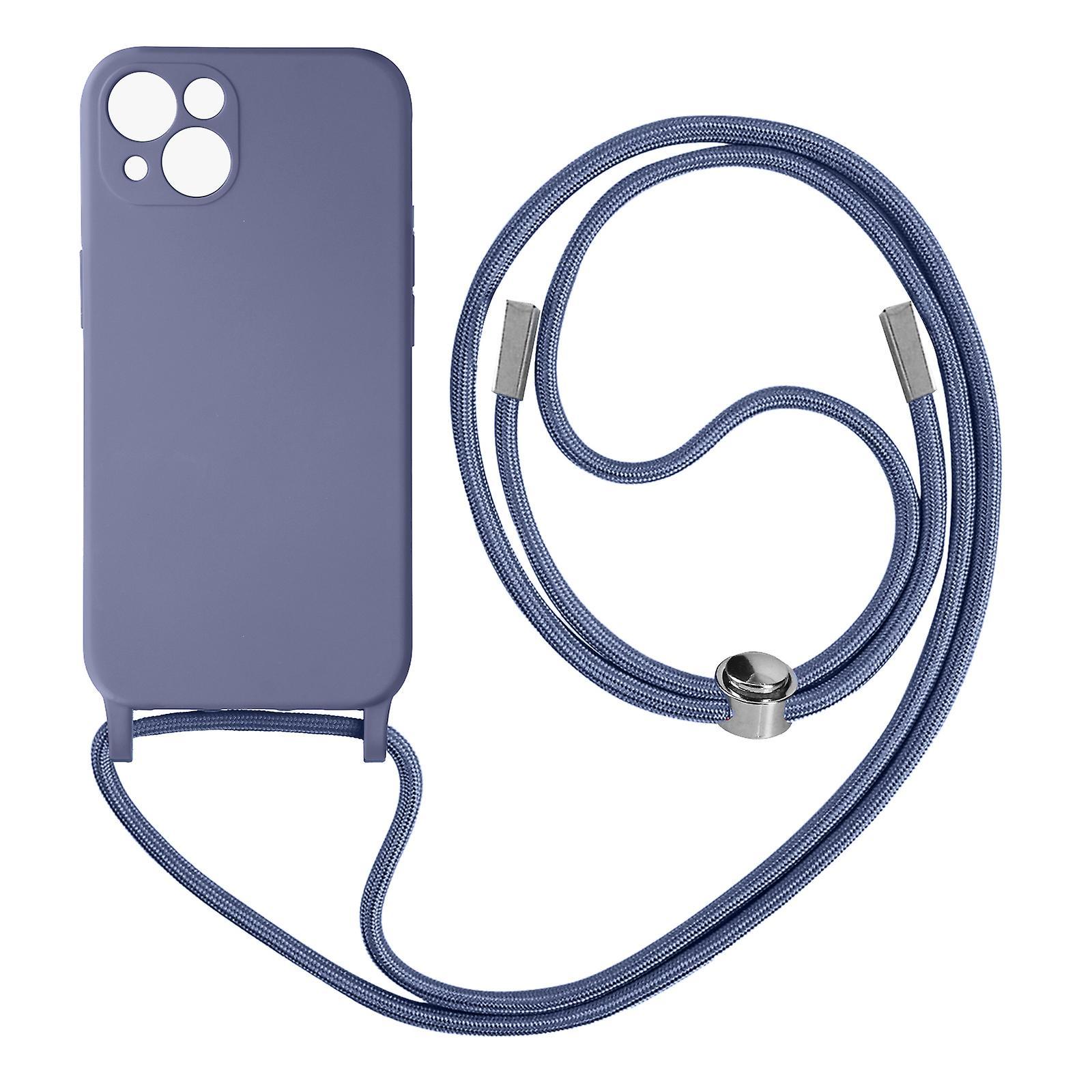 Avizar Case for iPhone 13 Mini Lanyard 80 cm - Lavender Light Purple