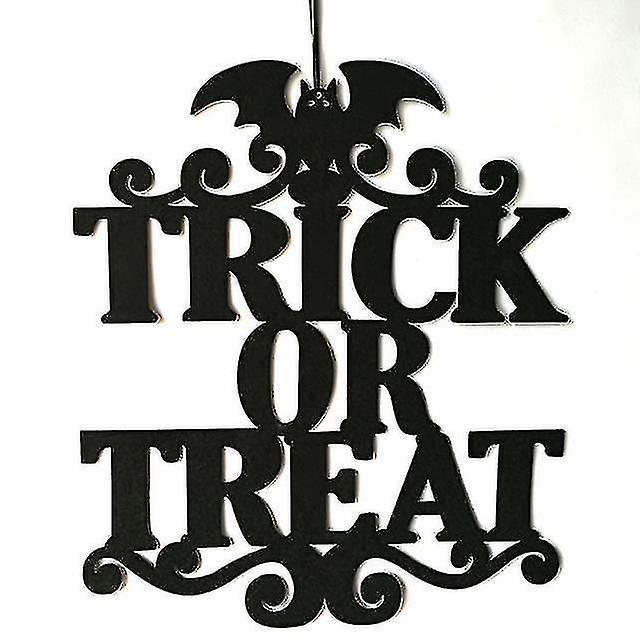 Tianzun Witch Hanging On Halloween Sign Door Hanging Halloween Decoration Home Door Party Decoration Happy Halloween Supply Fluorescence Yellow