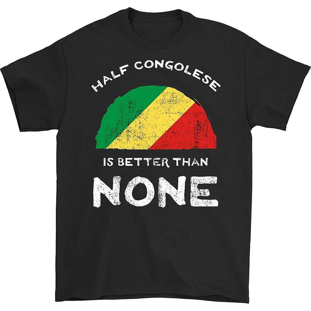 HISHARK Half congolese is better than none 90s t-shirt Black M