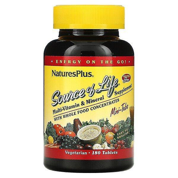 Nature's Plus NaturesPlus, Source Of Life, Multi-Vitamin & Mineral Supplement With Whole Food Concentrates, 180 Ta