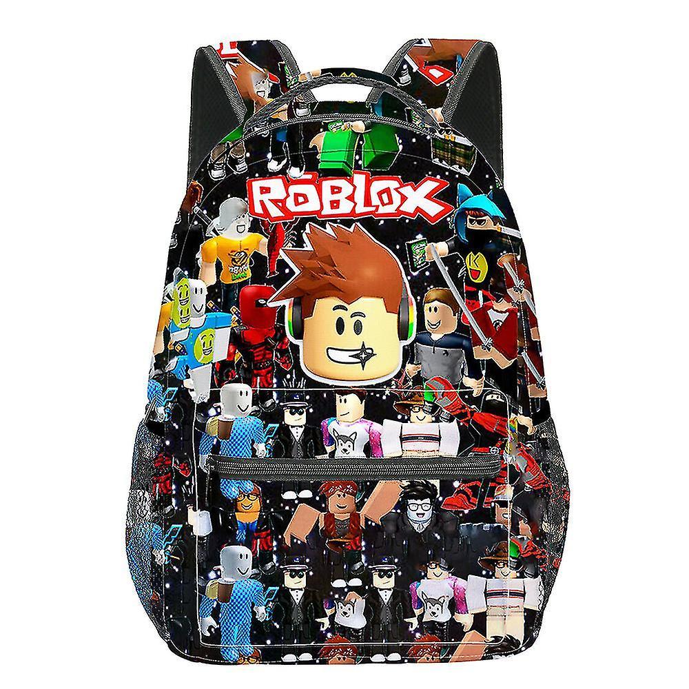 Santic Roblox Print Backpack School Bag Larg Capicity Students Travel Rucksack Kids Boys Girls Gift