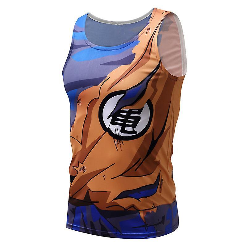 Fsu 3d Dragon Ball T Shirt Slim Fit Homme Compression Costume Vegeta Tshirt Son Goku Men Fitness Leggings Shorts Sportwear T-shirts S vest 68