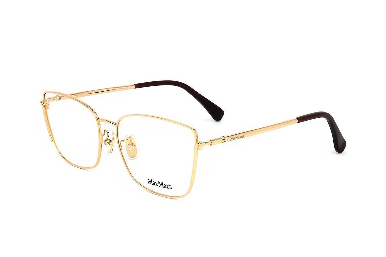 Max Mara Eyewear Frames MaxMara MM5004-H 030 SHINY DEEP GOLD 55/16/ WOMAN 55 mm